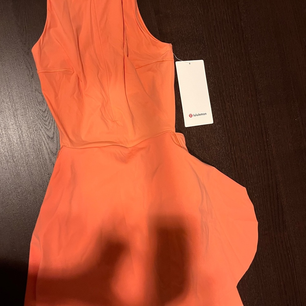 Lululemon Athletica Vibrant Coral Asymmetrical Dress